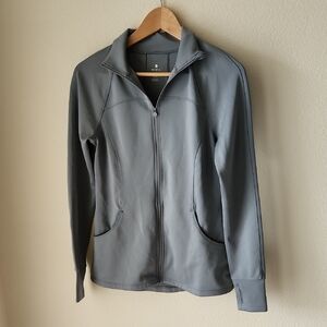 Apana Slate Gray Lightweight Jacket Sz S yoga Pilates outdoor tennis pickle ball